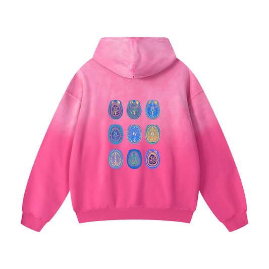 "TWO, THREE BRAIN" HOODIE